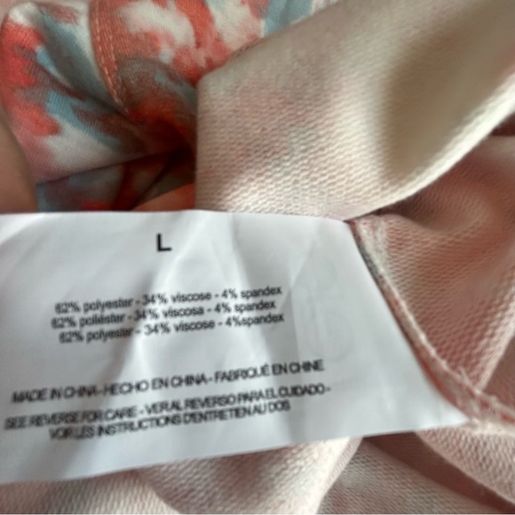 NWT Anne Klein orange blue cumulus tie dyegrenadine comb sweater Size L - Picture 7 of 13